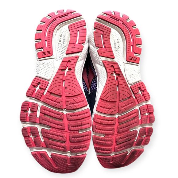 Brooks Black Purple Coral Adrenaline GTS 22 Running Shoes Women's Size 9 - Picture 7 of 12